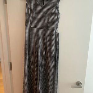 Calvin Klein black Gingham Jumpsuit